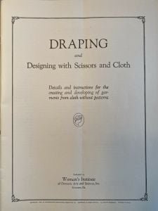 Draping and Designing With Scissors and Cloth: 1920's 1924 Original  VERY GOOD - Fashionconstellate.com