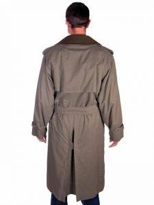 Mens Burberrys Burberry RARE Trench Coat Olive Green Provenance Wool Liner 42R - Fashionconstellate.com