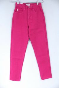 RARE Guess Jeans Vintage High Waist Mom Triangle Size 26 HOT PINK 1990s 80s NWT