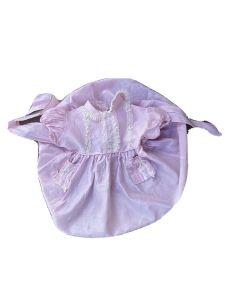 Vintage Baby Girls Party Dress Pink Lace 2 To 3 T 24” Chest - Fashionconstellate.com