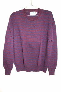 Vtg WOOLRICH Men's L Acrylic Blend Crewneck Sweater Thick Striped  NWOT
