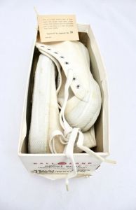 Vintage BALL BAND White HIGH TOP Sneakers NOS Girls Sz 12 1/2 1950s RARE