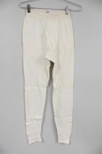 Vtg Thermal Long  Underwear Mens Boys M 34-36 Striped Band 2 PAIR Waffle Cotton - Fashionconstellate.com