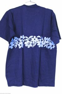 NAU T Shirt VTG NOS Heavy 100% Cotton 1970s L Blue Skater Indie Never Worn - Fashionconstellate.com