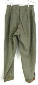 VTG Wool Swedish Trousers Military Army WWII 2 Crown 28x32 Hunting Wool Pants  - Fashionconstellate.com
