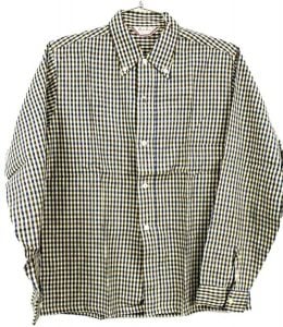 VTG 1960s Rob Roy Shirt Boys 18 Mens S Checked 100% Cotton Blue  Button Down 