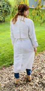 Vtg Bradley Michael White Belted Trench Coat Great Buttons NWOT Sz M 1980s - Fashionconstellate.com