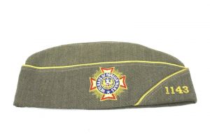 US WW2 WOOL  CAP  SIZE 7 1/4 PLUS VFW CAP 