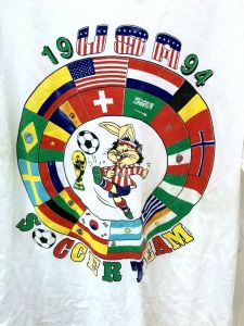 Vintage T Shirt  World Cup Soccer USA 94' Bunny 1994 Shore Hills 100% Cotton - Fashionconstellate.com