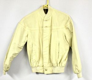 Peters Boys Mens Vintage 1960s Chore Jacket Sz 14 S Yellow Cotton Striped Lining