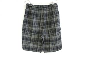 VTG 1950s Womens Shorts High Waist Size M 30'' W Gray Plaid Queen Casuals Belted - Fashionconstellate.com