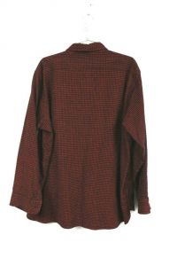 Vintage LL BEAN Red & Black Check Plaid Wool Mens  Shirt XL 17'' Hunting - Fashionconstellate.com