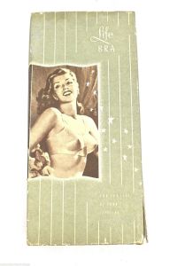 Vintage Bra BOX Life Formfit Great Pin Up Graphics 1950s VLV Bullet Bra Box ONLY