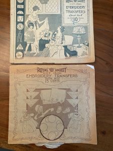 2  VTG Royal Society Hot Iron Embroidery Transfers Books 2 and 3 1920s - Fashionconstellate.com