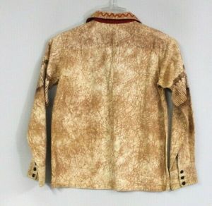 Rare VTG 1950s Davy Crockett Shirt  Flannel 34'' Chest Sz 12 Boys His Nibs - Fashionconstellate.com