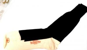 Vintage Socks  Vitasox The Coward Shoe Mens 100% Cotton Sz 12 Black & White NOS