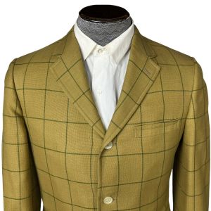 Vintage 1960s Mens Jacket Mod Windowpane Check Blazer Sz S - Fashionconstellate.com