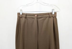 80s Stirrup Pants Brown High Waist  by Happy Heidemann | Vintage Misses 8 - Fashionconstellate.com