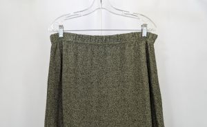 90s Skirt Green Black Sweater Knit by Princess Knitwear Stephanie Schuster | Vintage Misses L - Fashionconstellate.com