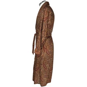 Vintage 1930s Paisley Dressing Gown Mens Robe Whiteaway Laidlaw Colonial India Sz M - Fashionconstellate.com