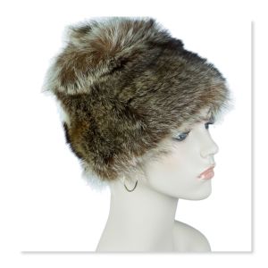 Fox Fur Cloche Hat by Woodmere
